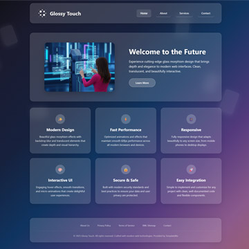 Glossy Touch Template
