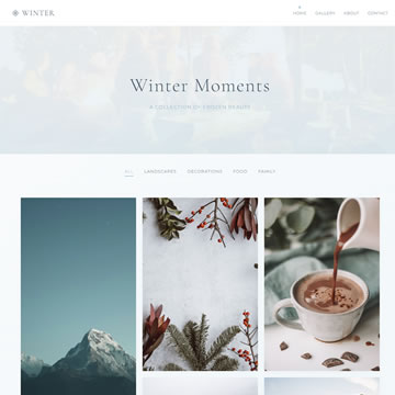 Winter Gallery HTML Template