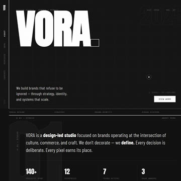 Vora Bold Black HTML Template