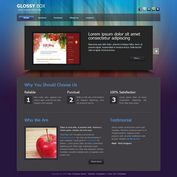 Glossy Box Template