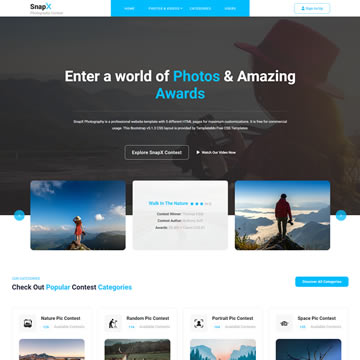 Snapx Photography Template
