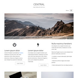 Central Bootstrap 4 Template