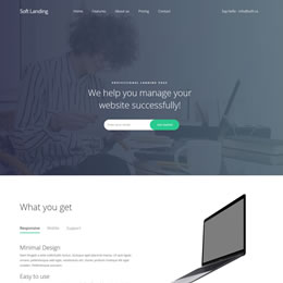 Soft Landing Page Template