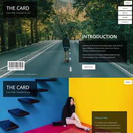 The Card Portfolio Template