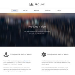 Pro Line Bootstrap 4 Template