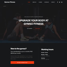 Gymso Fitness Template