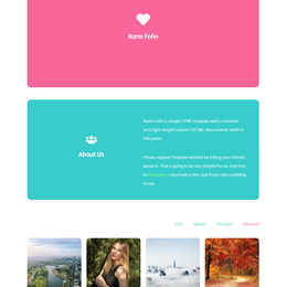 Nano Folio Template