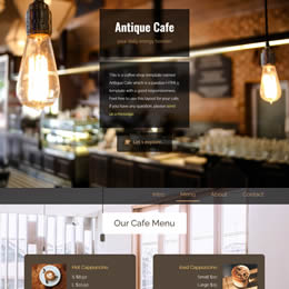 Antique Cafe Template