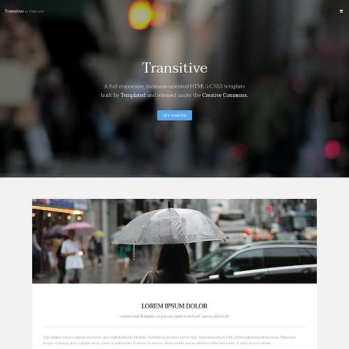Transitive  – Premium Business Template with Cinematic Video Banner