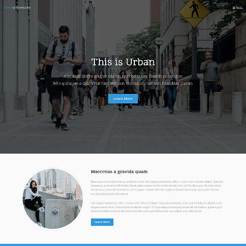 Urban A sleek, modern business-style responsive site template.