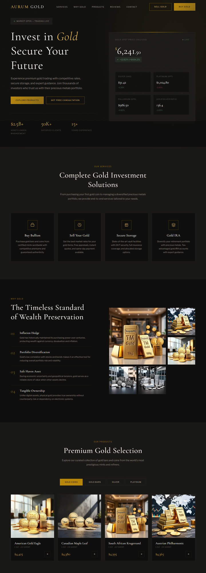 Aurum Gold Template