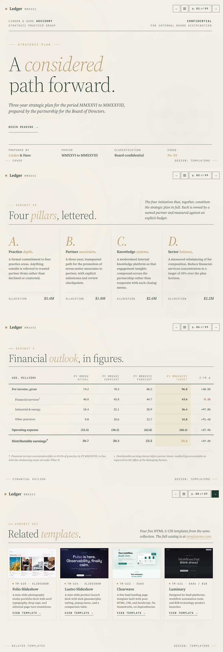 Ledger Slideshow Template