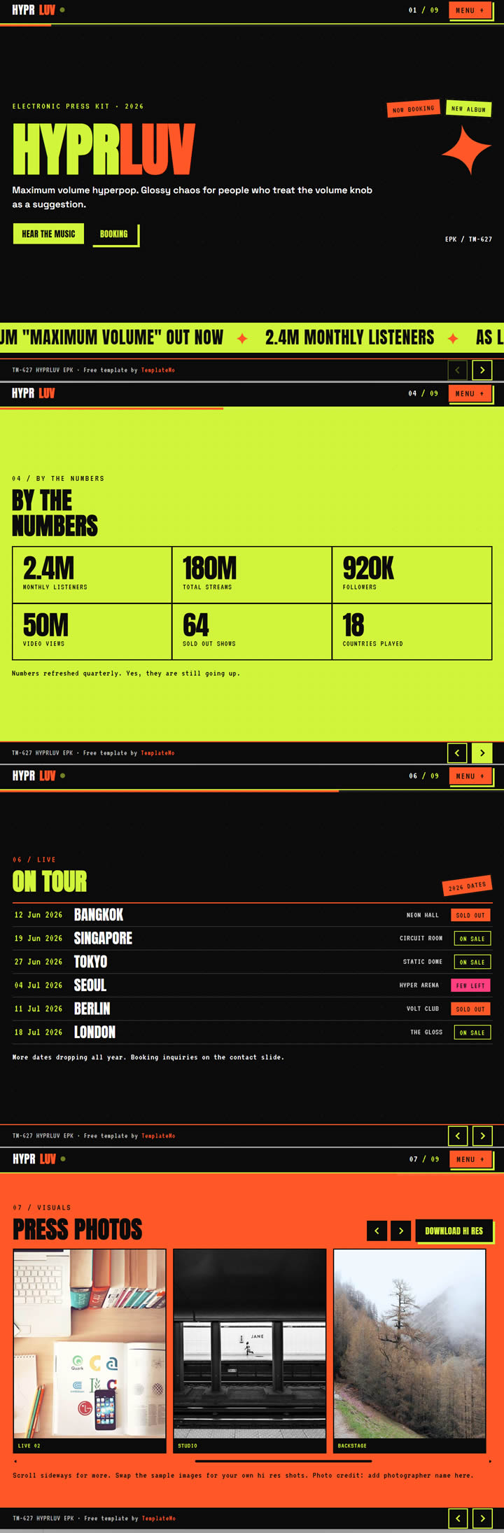 Hyperluv Slideshow Template