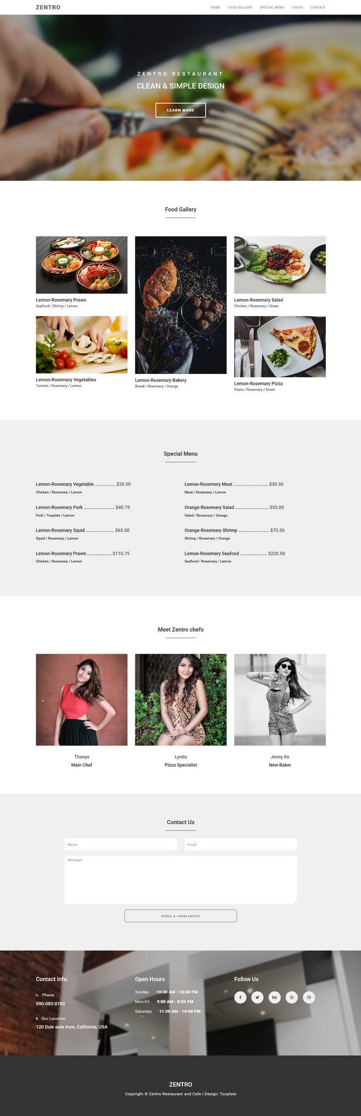 Zentro Bootstrap Theme Template
