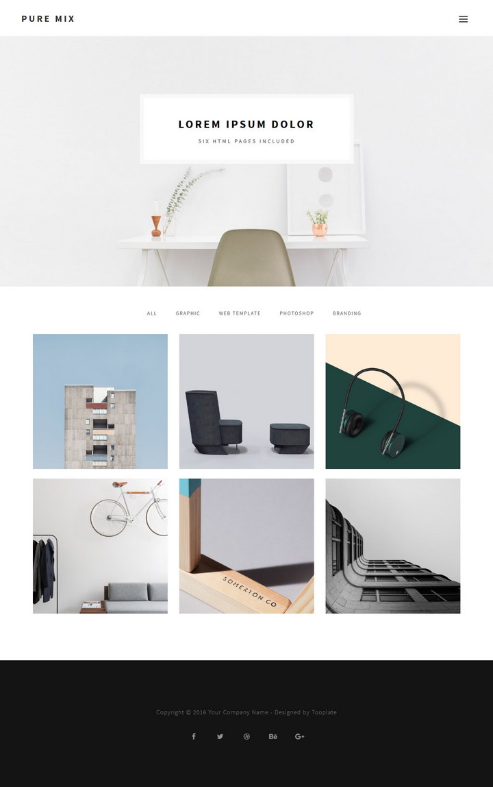 Pure Mix 6 pages Template