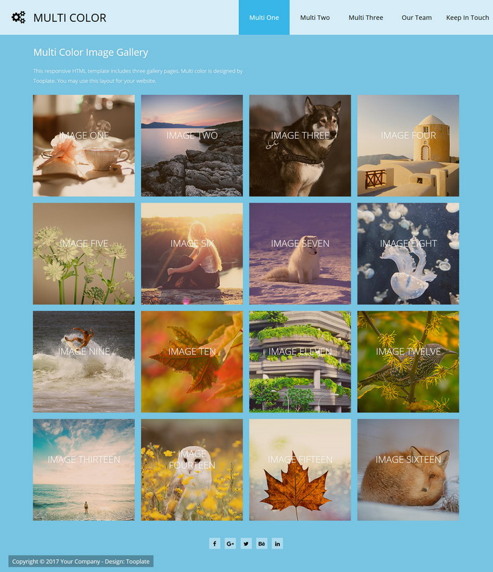 Multi Color Gallery Template
