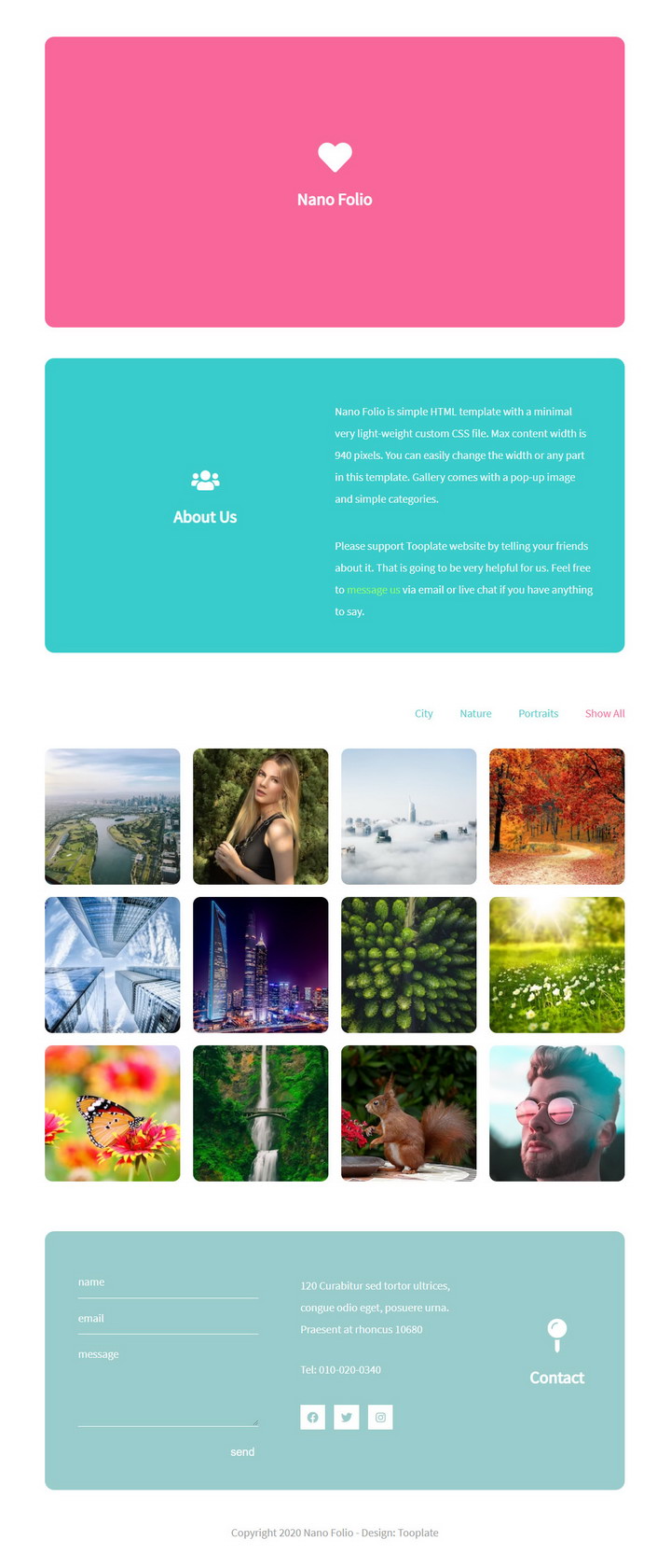 Nano Folio Template