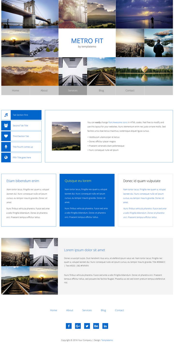 Metro Fit Template
