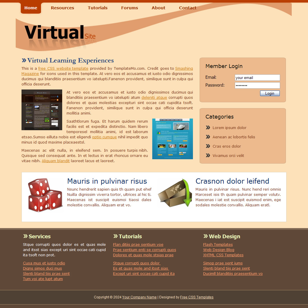 Virtual Site Template