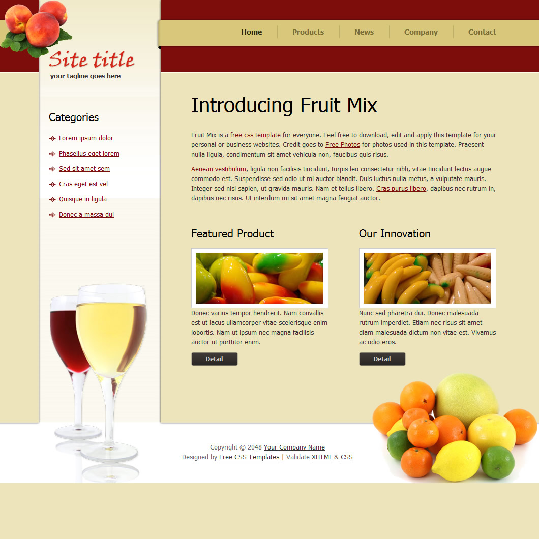 Fruit Mix Template