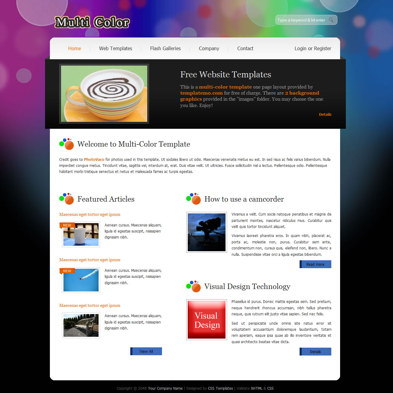 Multi Color Template