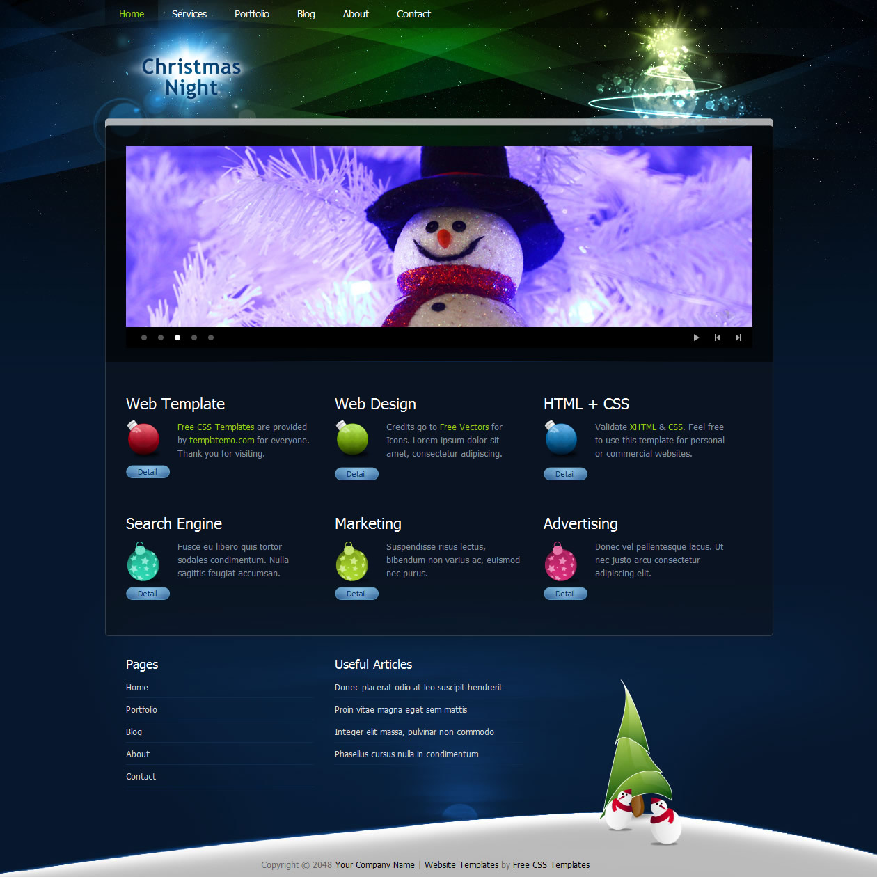Christmas Night Template