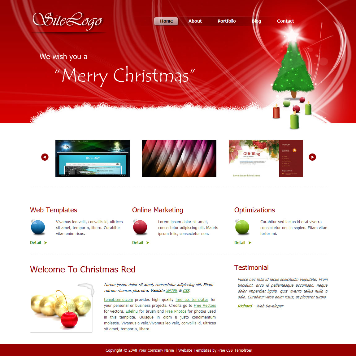 Christmas Red Template