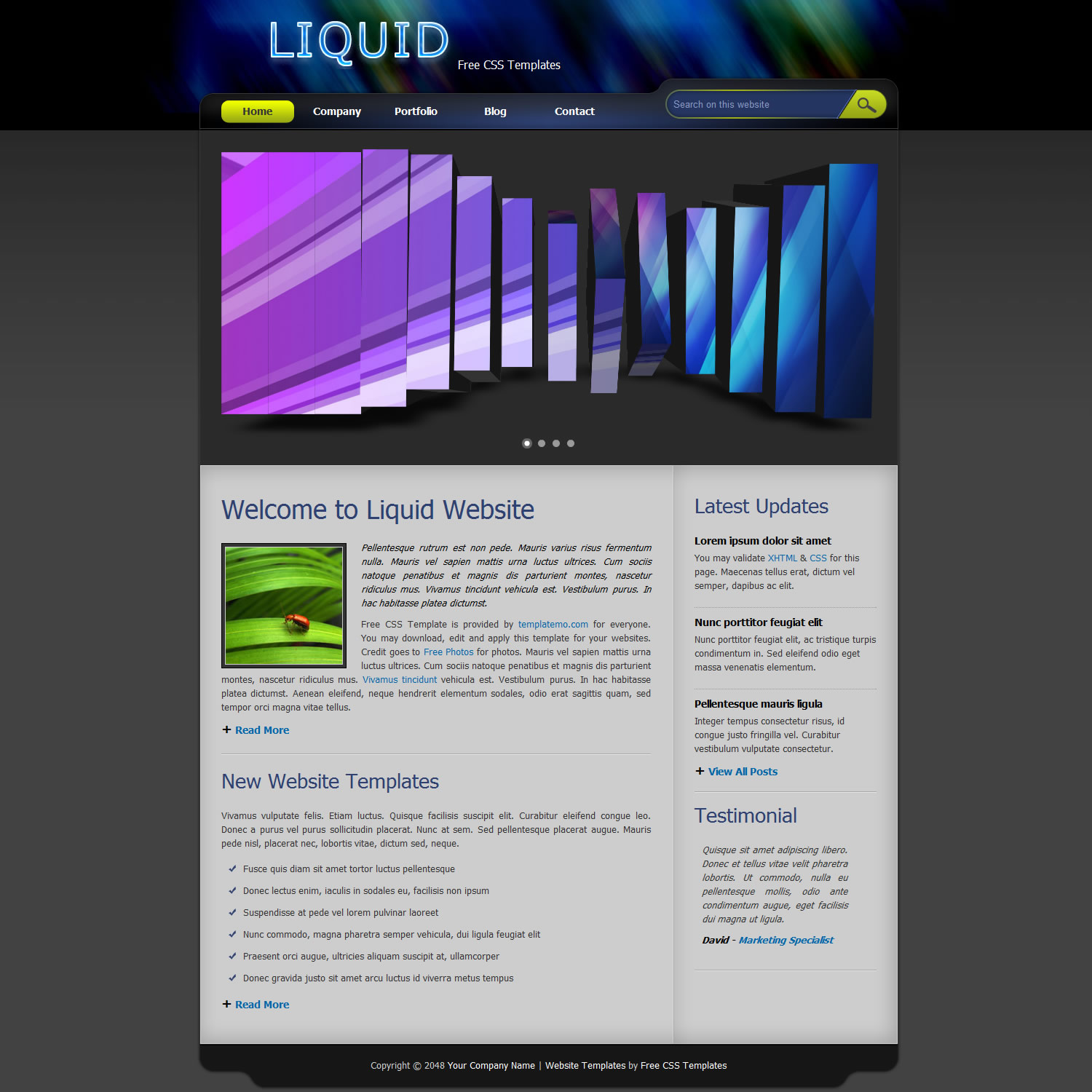 Liquid Template