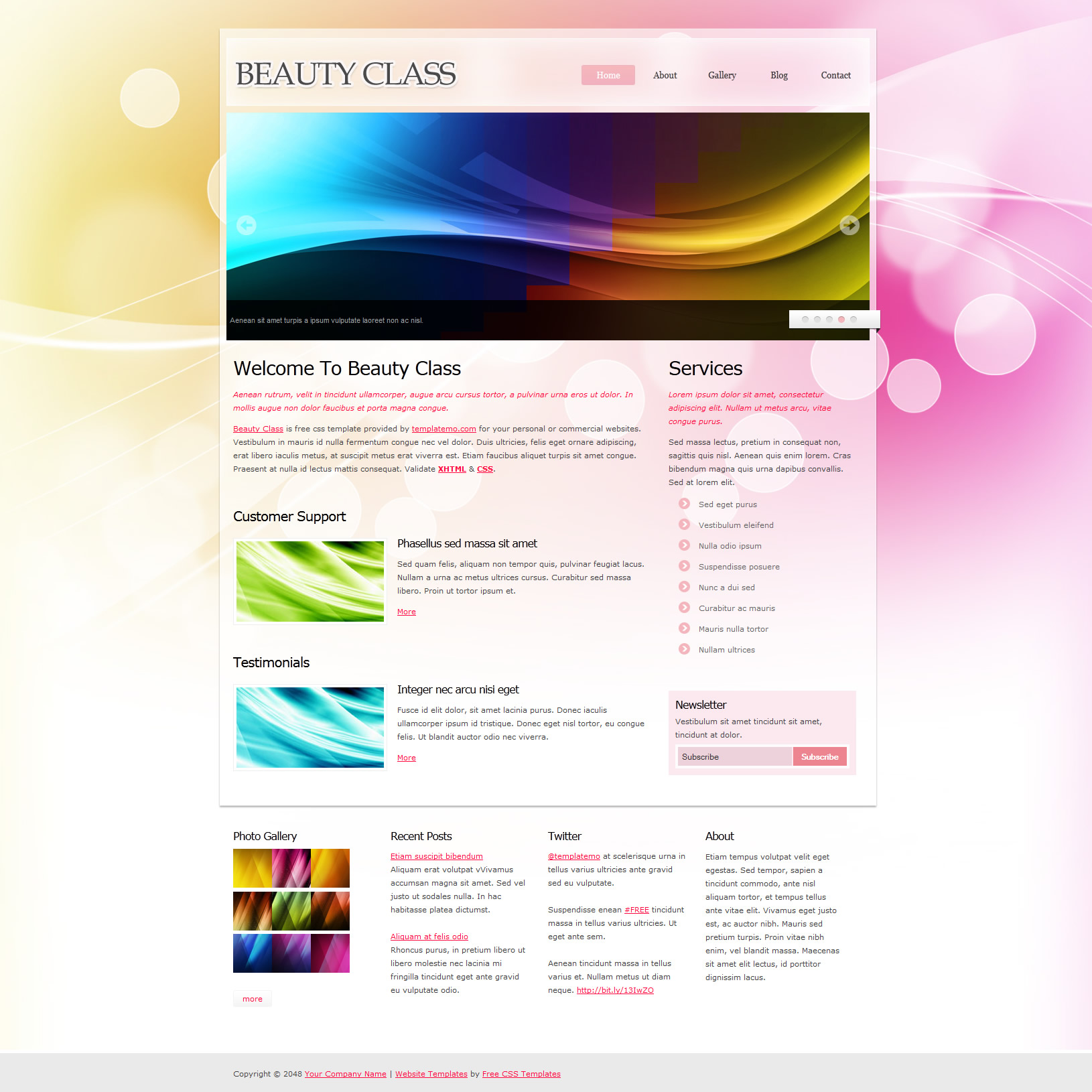 Beauty Class Template