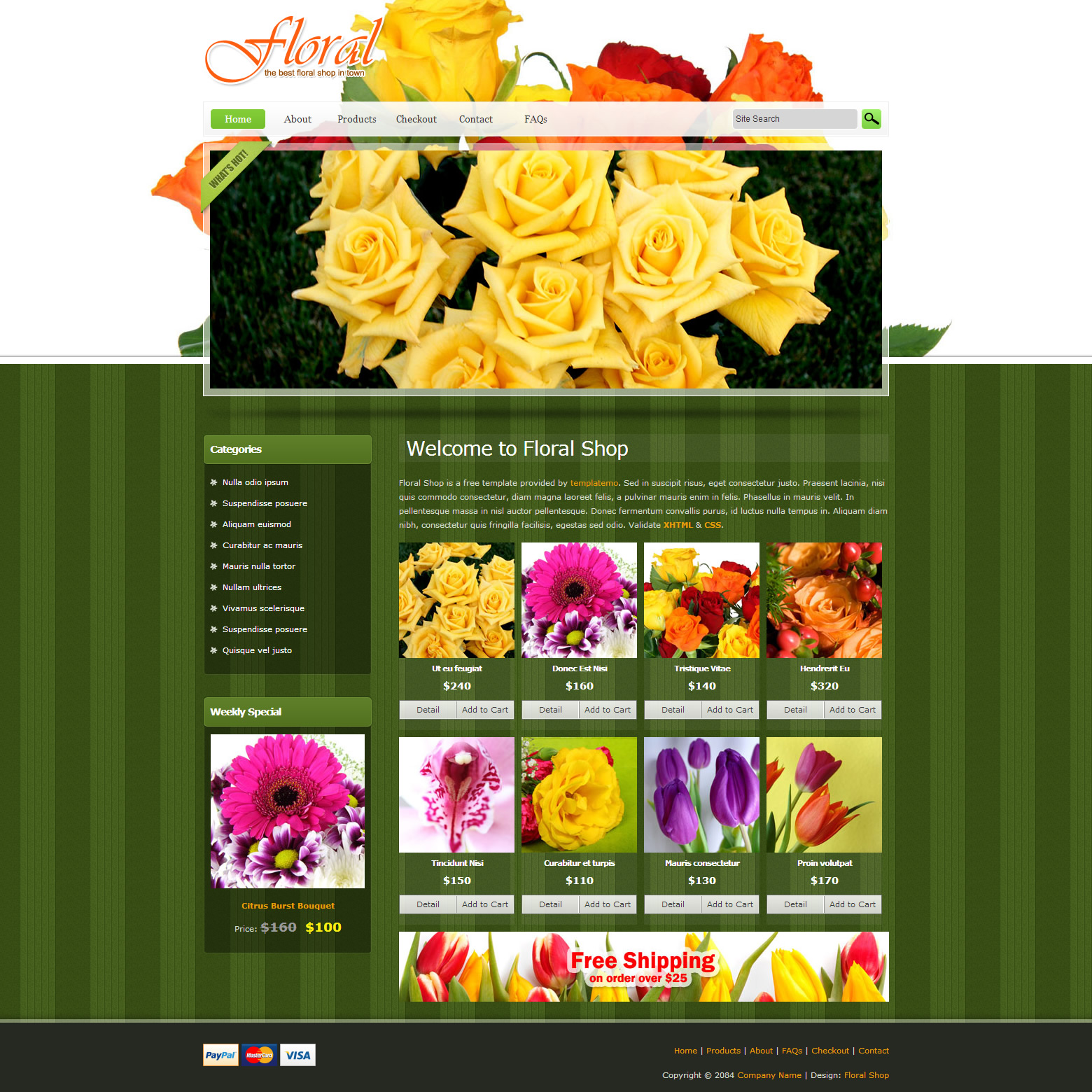 Floral Shop Template
