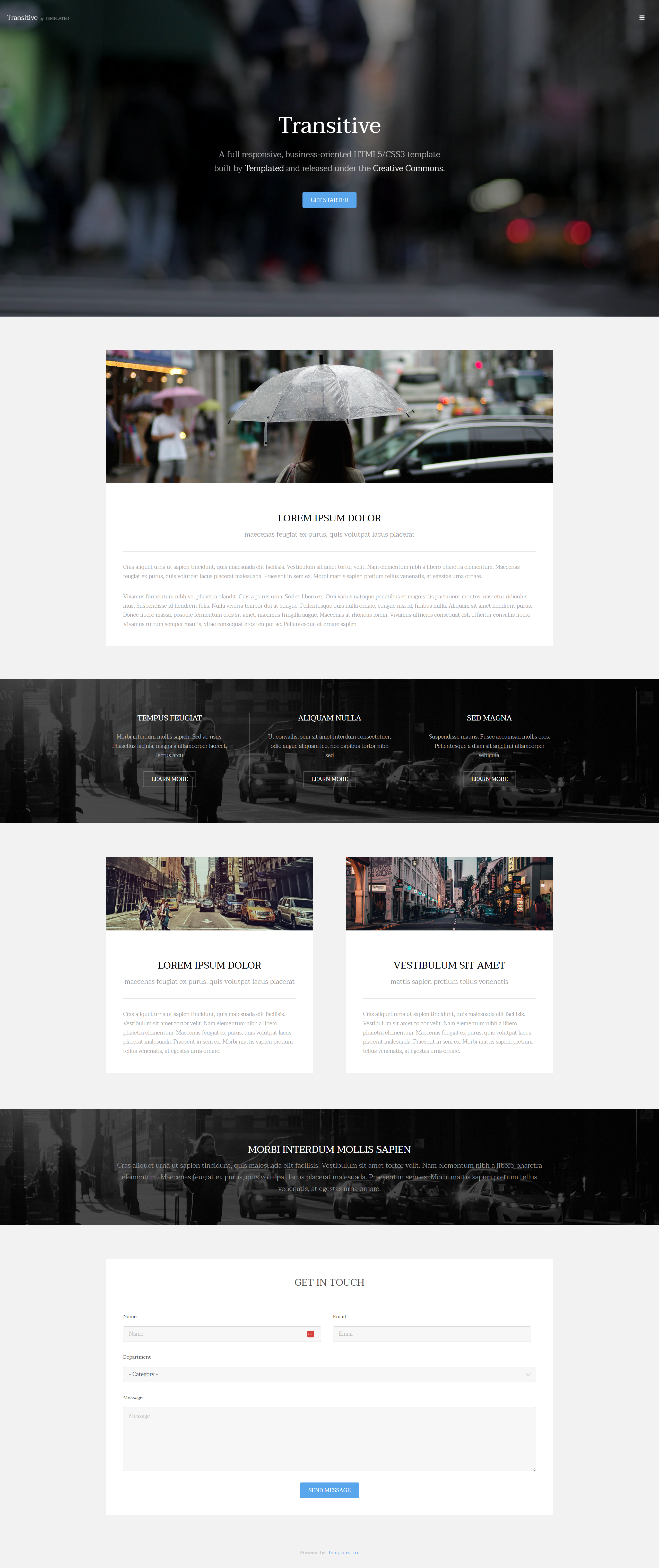 Transitive  – Premium Business Template with Cinematic Video Banner